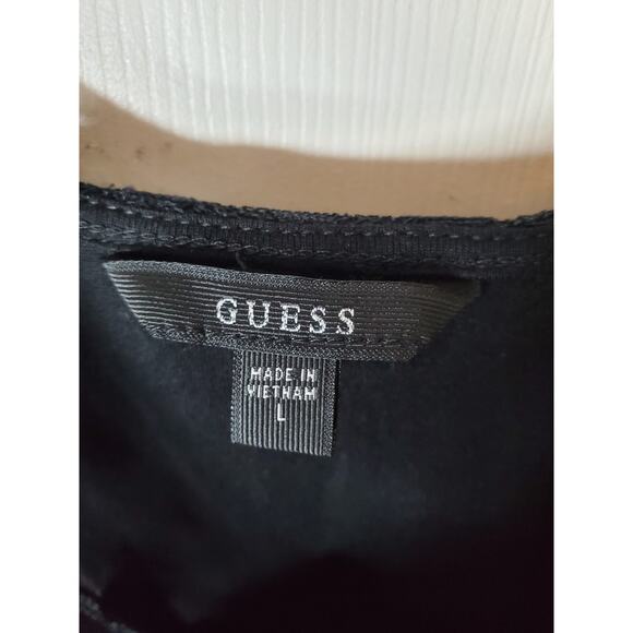 Guess Sheer Black Polka Dot Blouse, Large - Picture 5 of 6